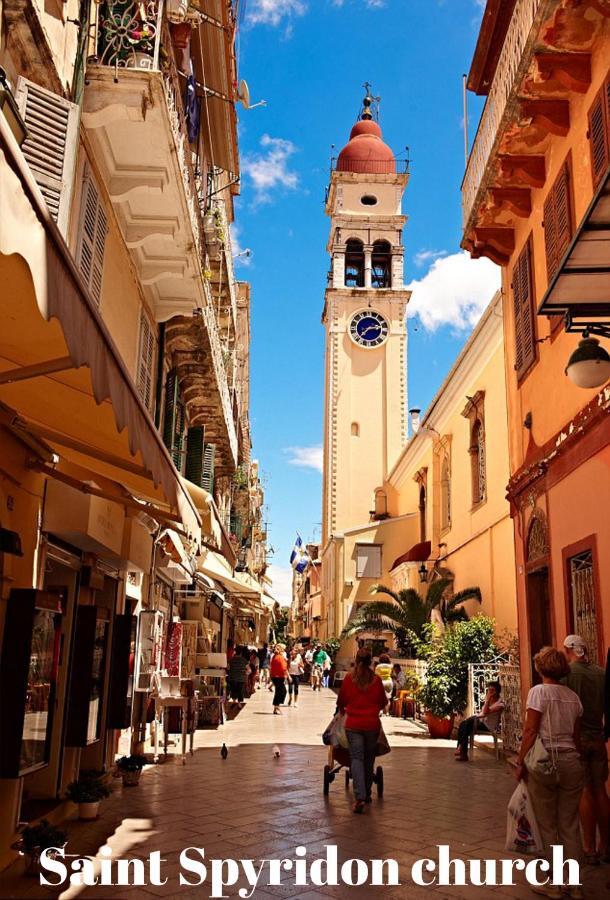 Joy New Port Studio Corfu Town Bagian luar foto