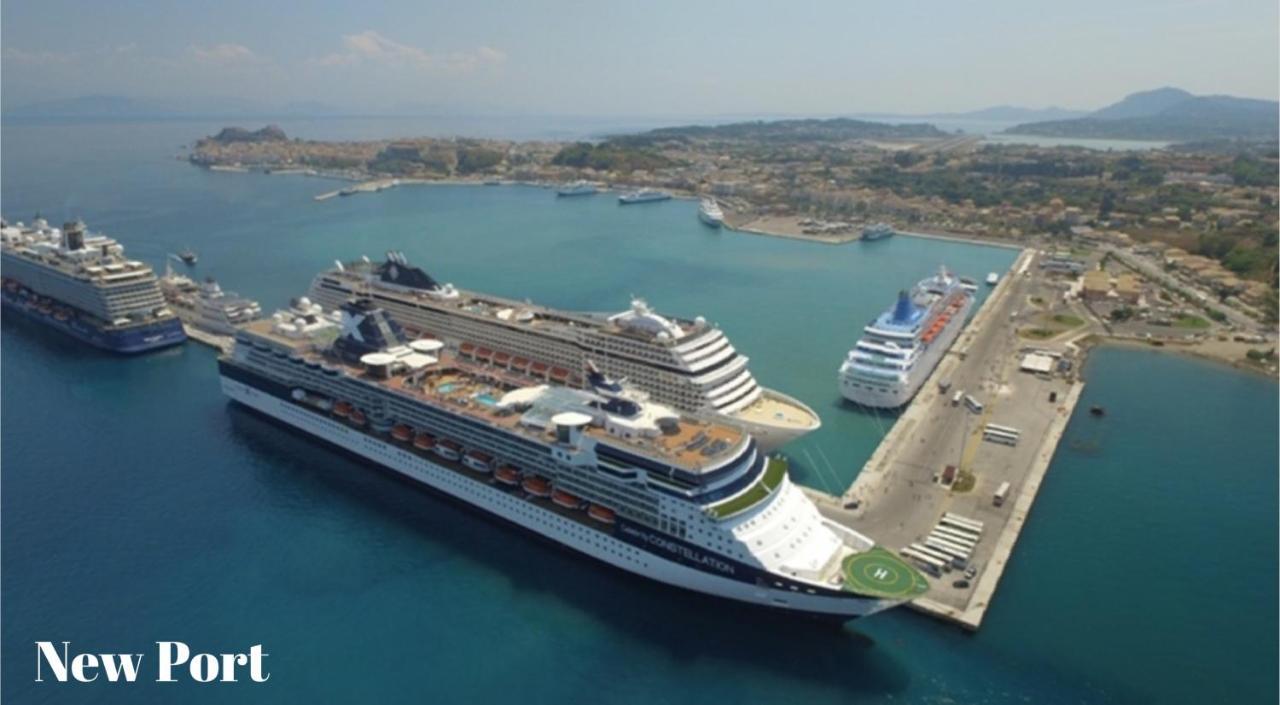 Joy New Port Studio Corfu Town Bagian luar foto